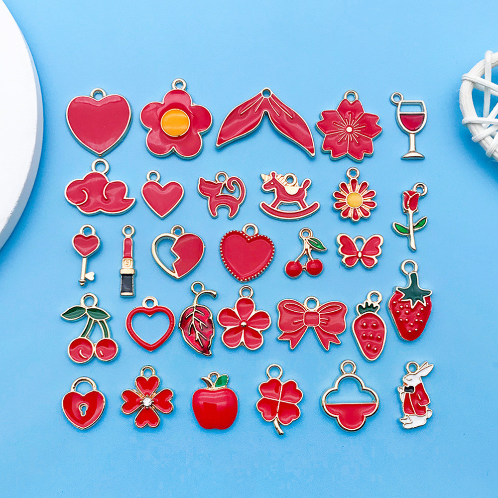 Набор красных эмалированных шармиков 100 шт Киев - изображение 7