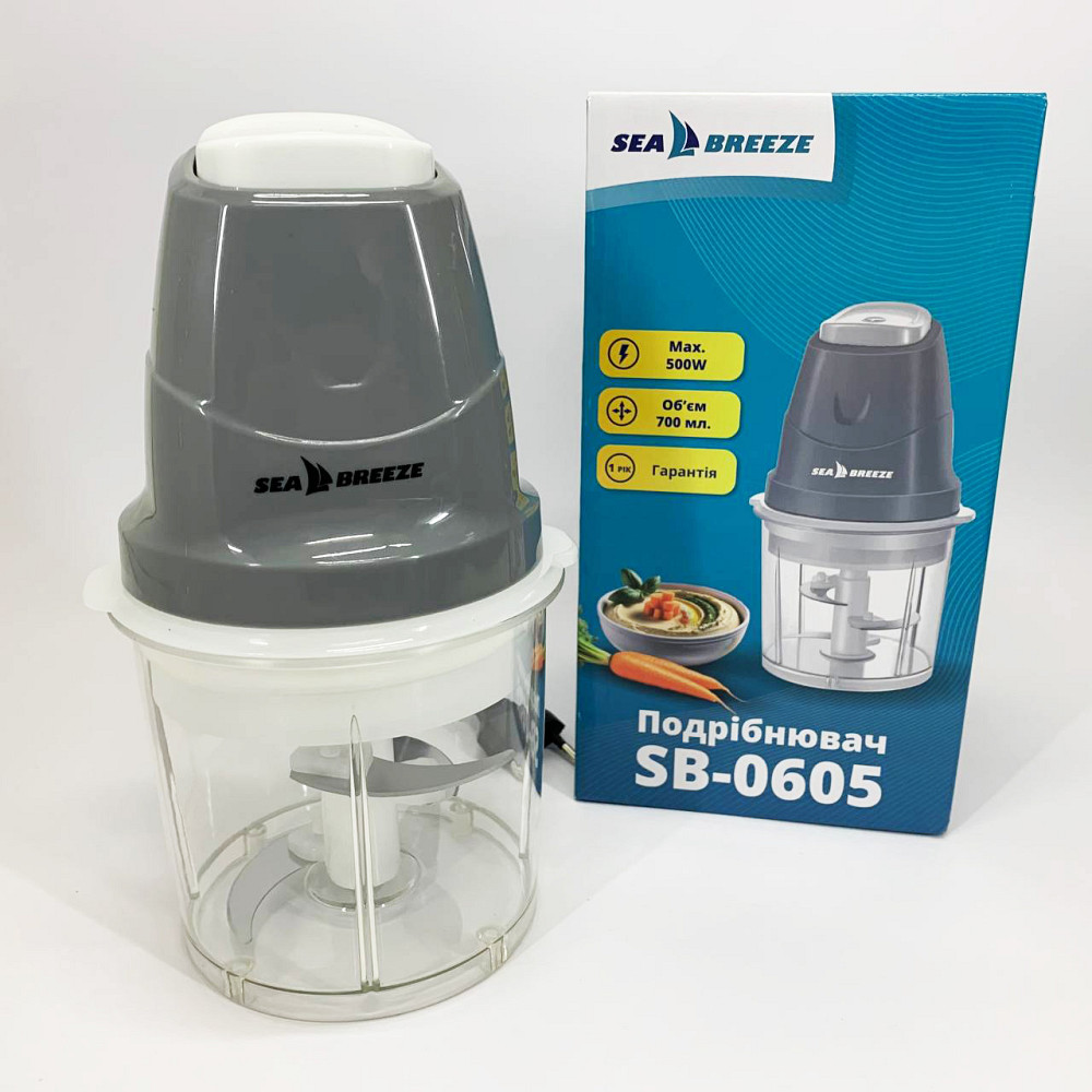 Блендер міксер з мірним стаканом SeaBreeze SB-0605, Блендер подрібнювач для кухні стаціонарний EB-42 Львів - фото 6