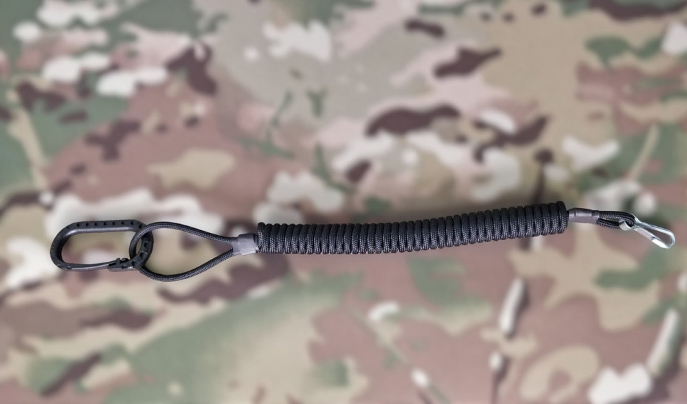 Тренчик шнур страховочный шнурок для пистолета с карабином Одесса - изображение 3