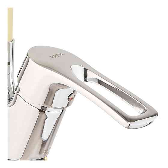 Кухонный смеситель Zerix YUB 181 с силиконовым изливом Reflector Ivory (ZX4976) Харьков