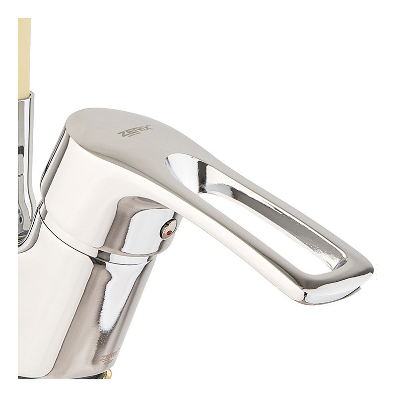 Кухонный смеситель Zerix YUB 181 с силиконовым изливом Reflector Ivory (ZX4976) Харьков - изображение 2