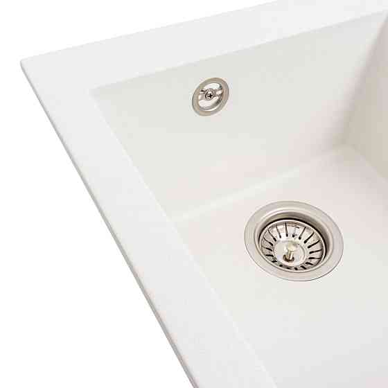 VALESO Гранітна мийка для кухні VALESO SOKIL 4150 матова Білосніжна Коломыя