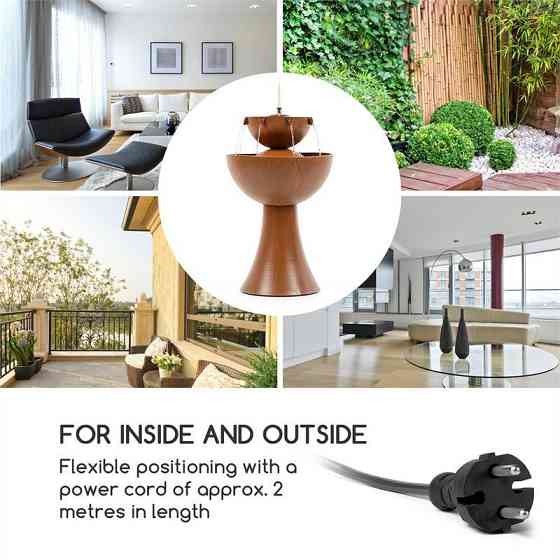 Садовый фонтан Адриана Внутренний и наружный фонтан с масляной лампой 8 Вт из оцинкованного металла (Германия, Ровно