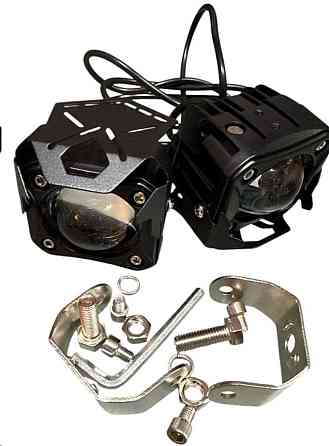 Фара дополнительного света LED  GFD18 прямокутна с козирком 110*75*80 білий с жовтим DC9-20V 23,5W10000Lm IP68 GFD18 Мукачево