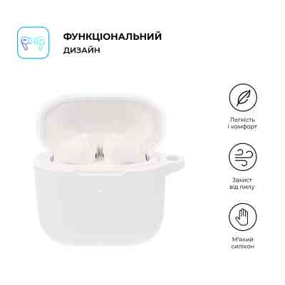 Чехол для наушников Armorstandart Hang Case для Xiaomi Redmi Buds 3 White (ARM67079) Винница