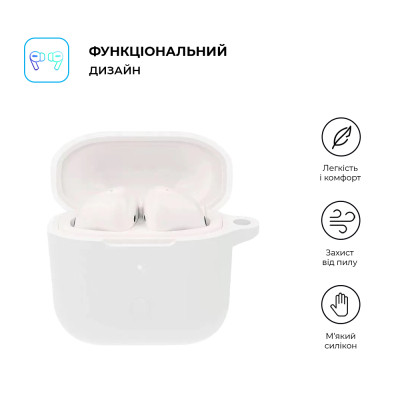 Чохол для навушників Armorstandart Hang Case для Xiaomi Redmi Buds 3 White (ARM67079) Вінниця - фото 2