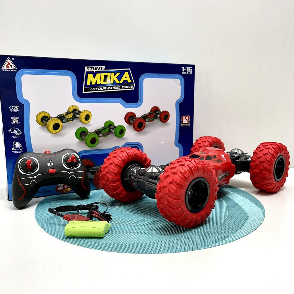 Машина трюкова всюдихід на радіокеруванні трансформер з гнучким корпусом Червона (8023) Чернігів - фото 1