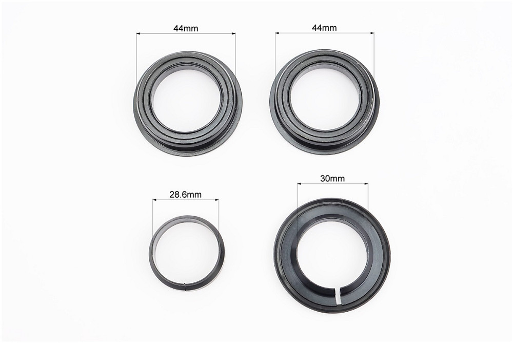 Кермова колонка 1-1/8" (44/28,6x44/30) безрізьбової вилки, напівінтегровані, пром-підшипники, чорні FP-H835B Київ - фото 3