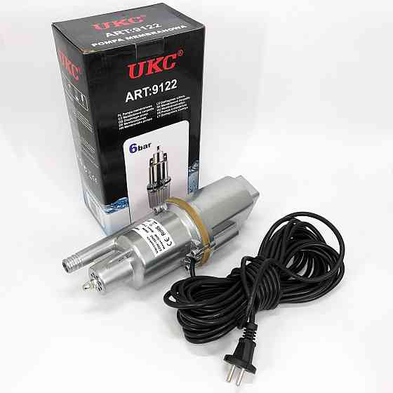 Насос вібраційний 0.25кВт, H 75м, Q 18л/хв, 100мм, 10м кабелю, верхній забір NO-86 Івано-Франківськ