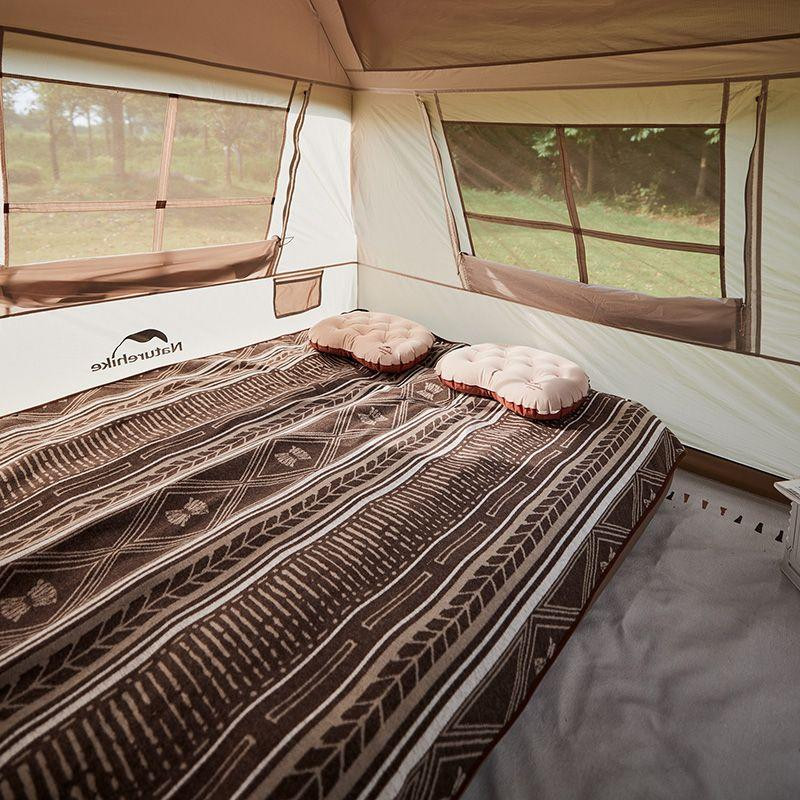 Намет з навісом Naturehike Village CNK2300ZP022, коричневий малий Київ - фото 8