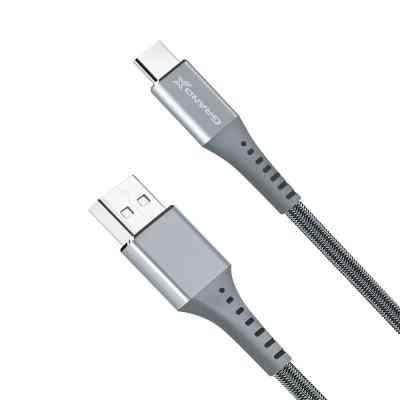 Дата кабель USB 2.0 AM to Type-C 1.2m Grey Grand-X (FC-12G) Вінниця