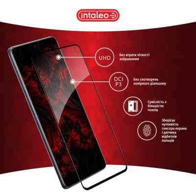 Стекло защитное Intaleo Full Glue Huawei Nova 10 SE Black (1283126546495) Винница