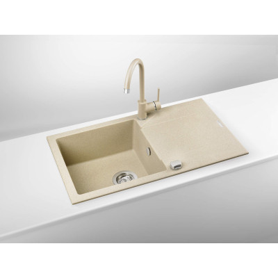 Мийка кухонна Deante Мийка кухонна Deante Evora, граніт, прямокутник, з крилом, 7 (ZQJ_7113) Вінниця - фото 4