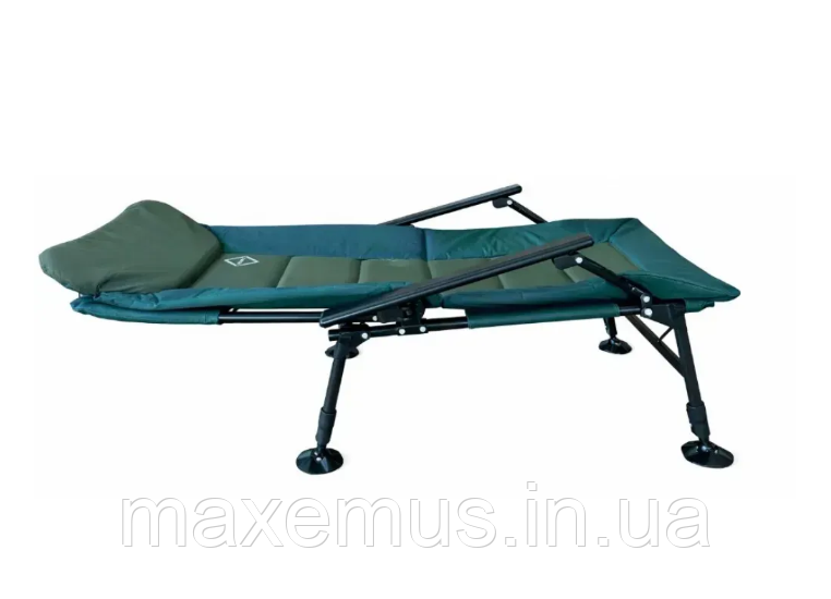 Рыбацкое кресло-шезлонг Bonro B20 раскладной стул для рыбалки и отдыха зеленое Мостиська - фото 4