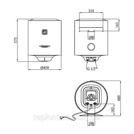 Водонагрівач Ariston PRO1 R 50 V 1,8K PL EU  з мокрим ТЕНом 3201900 Чернівці