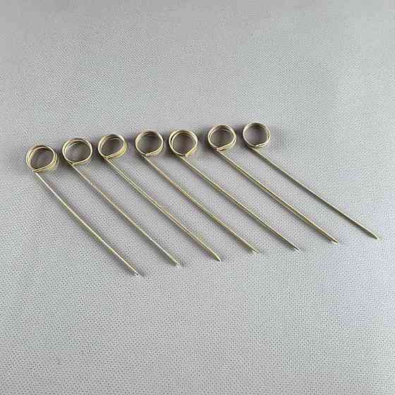 Дерев'яні бамбукові шпажки Кільце 12 см, 100 шт (1 пачка) Харків