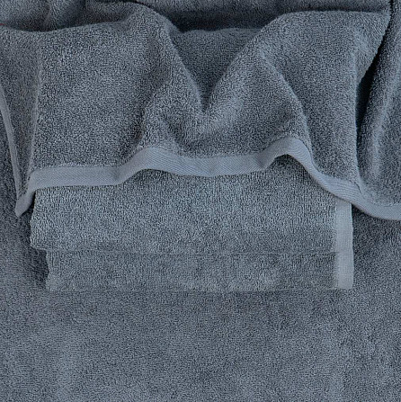 Большое банное полотенце махровое GM Textile 100х150см 400г/м2 (Серый) Сумы - изображение 3