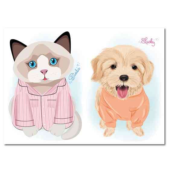 Дитяча книжка з наліпками студія краси "Dogs and cats" РМ-76-03 Вінниця