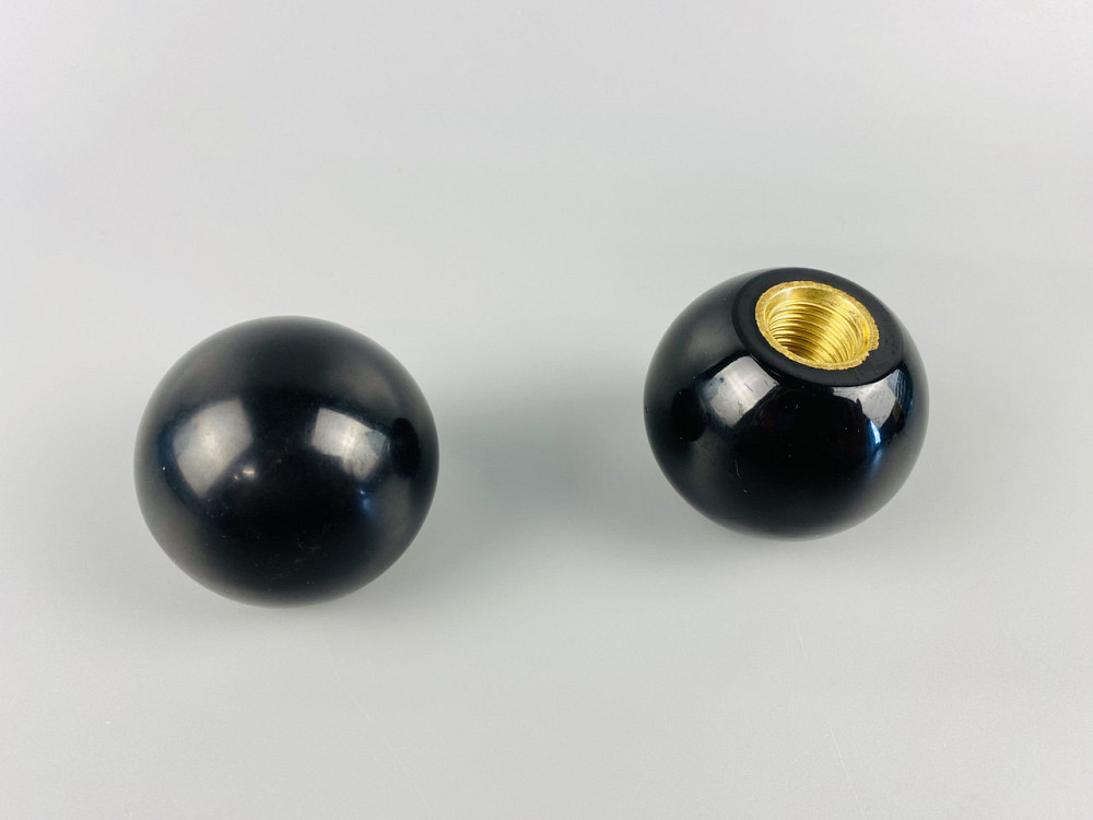 Наконечник важеля універсальний М12, D40 (шар чорний), латунна втулка різь внутрішня М12 Мукачево - фото 10