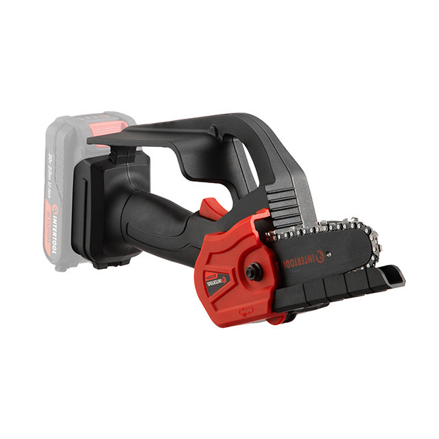 Мини-пила аккумуляторная INTERTOOL WT-9110, 20 В, шина 10 см, 4 м/с, без ЗУ и АКБ, STORM - обрезка без хлопот Львов - изображение 8