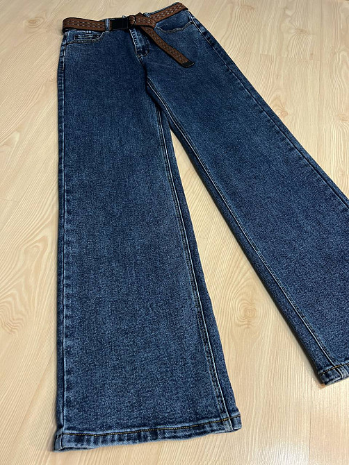 Джинси жіночі Vanver 8230 палаццо широкі з ременем сині, синій, 30, 30, 81 см, 105 см Київ - фото 18