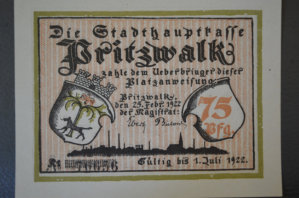 Німеччина. Нотгельд. 75 Pf ( 11 ) Полтава - фото 1