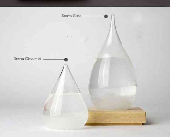 Барометр Штормгласс капля СРЕДНЯЯ, Storm glass Кременчуг