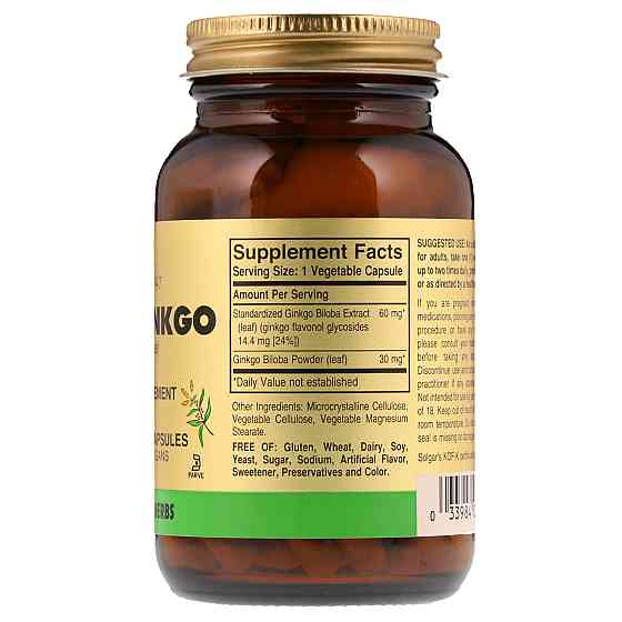 Гінкго Білоба Супер (Super Ginkgo) 90 мг 120 капсул Київ