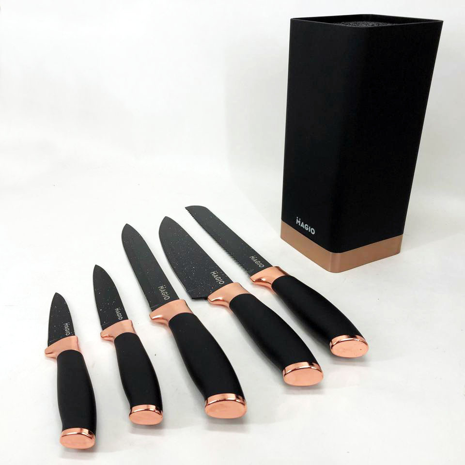 Набір ножів красивий та універсальний Magio MG-1092, Набір литих ножів для кухні, Бюджетні кухонні ножі YC-63 Львів - фото 6