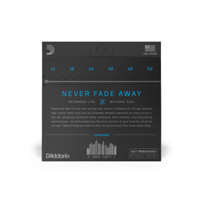 Струни для гітари D'Addario XT 80/20 Bronze Light (12-53) (XTABR1253) Вінниця - фото 3