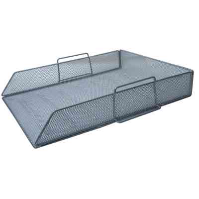 Лоток для паперів Buromax горизонтальний, металевий, сріблястий (BM.6254-24) Вінниця