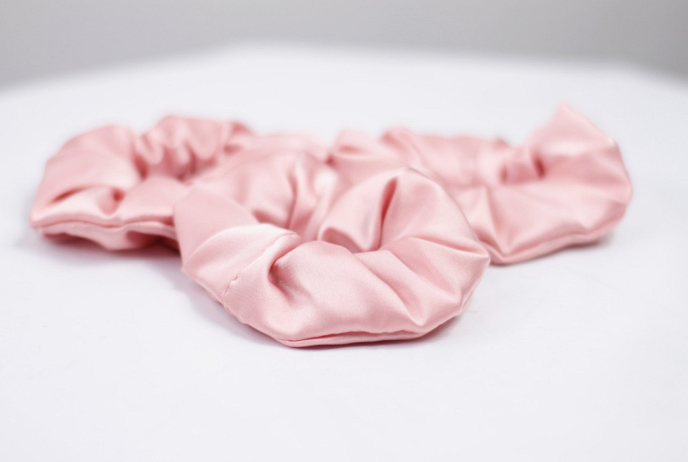 Гумка для волосся шовкова Рожевий Харків - фото 3