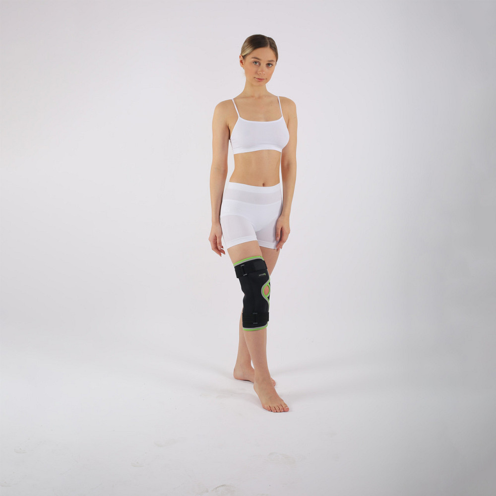 Бандаж на коліно з шарнірами та ременями фіксуючий ORTHOPEDICS MEDICAL SMT2107AК Розмір XL Кам'янець-Подільський - фото 2