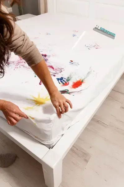 Наматрасник непромокаемый Аквастоп с тканевым бортом и резинкой (100*200) Коломия - фото 1