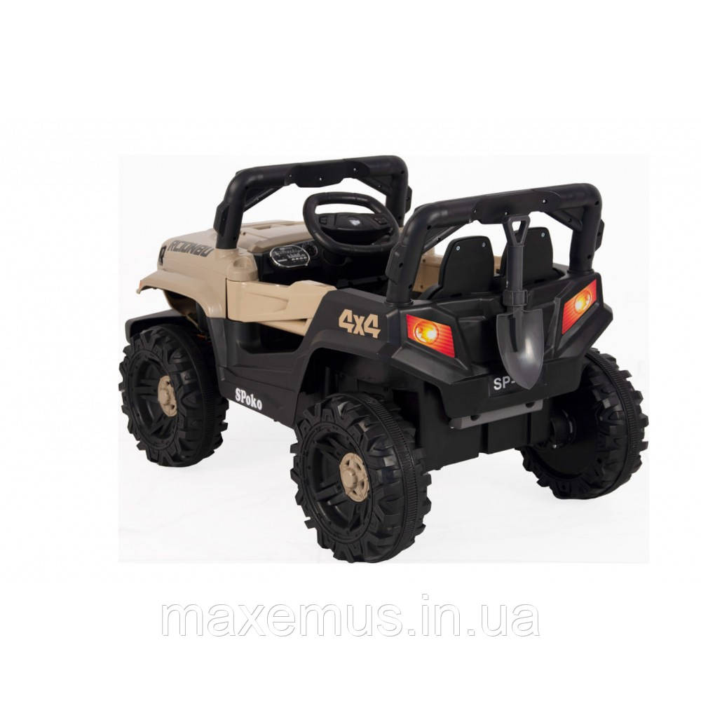Детский электромобиль на аккумуляторе QD-V80 электромашина для детей с пультом управления Хаки Мостиська - фото 9