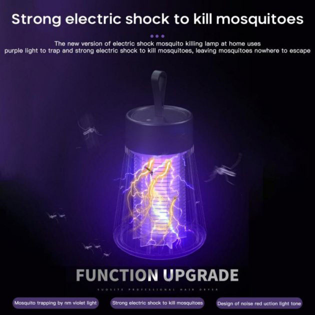 Уничтожитель насекомых для дома Electronic shock Mosquito killing lamp НА АККУМУЛЯТОРЕ для похода на природу UT-34 Львов - изображение 12