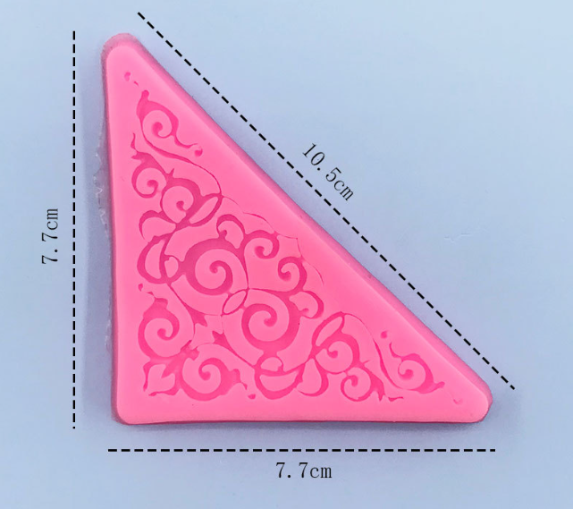 Молд силиконовый Абстракция 105 на 77 на 77 мм розовый Киев - изображение 2