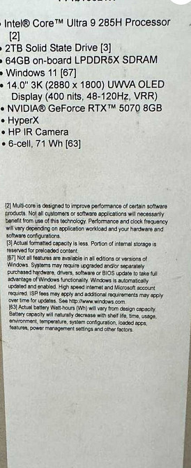 Ноутбук HP OMEN Transcend 14-fb1002TX (BQ2S4PA) Харків - фото 1