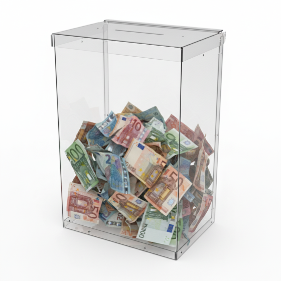 Ящик EKOSTAR без замка для пожертвований и сбора денег 220x150x330. Объем 11 литров Киев