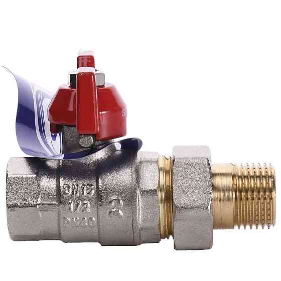 Кран кульовий прямий з американкою SOLOMON 1/2″ ПОСИЛЕНИЙ 0021042 (000000927) Київ