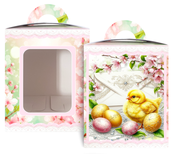 Коробка під великодня Великодня 14 см * 14 см*18,7 см (400 гм) No3 (1 шт.) Харків