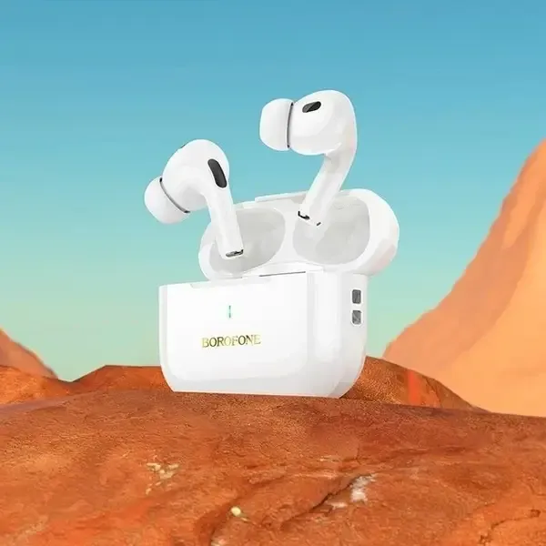 Бездротова гарнітура Double з кейсом Bluetooth Borofone BW59 True працює до 4 годин Київ - фото 1