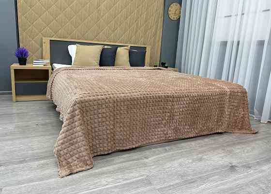 Плед-покривало Кубик 200х220 см (+-10см) Капучино (87-236) Київ