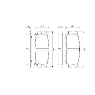 Гальмівні колодки Bosch 0 986 461 768 Вінниця