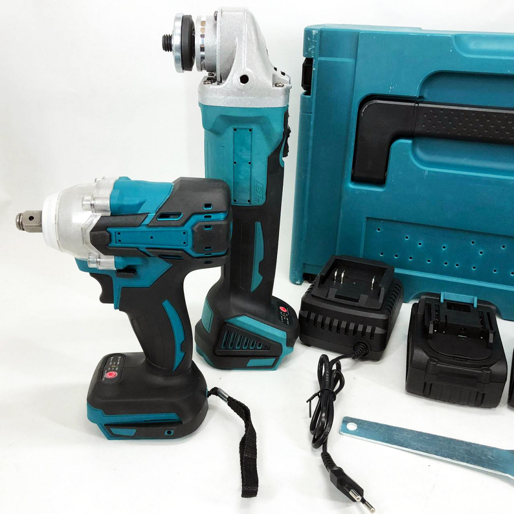 Набір 2 в 1 шуруповерт + гайковерт в валізі FO-626 2 акумулятори Київ - фото 6