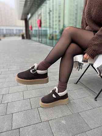 Marlex Угги жіночі MarLex коричневі натуральна замша з хутром зимові размеры 37р. 38р. (10876-1 Коломия