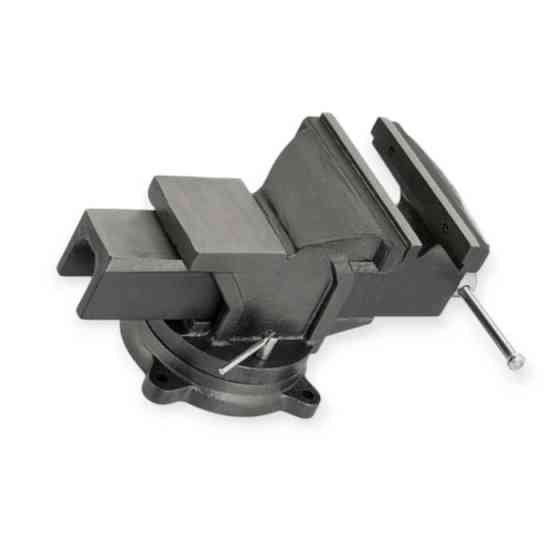 Тиски поворотные 200 мм 360 градусов, чугун, сьемные губки закаленая сталь, усиленные Мукачево