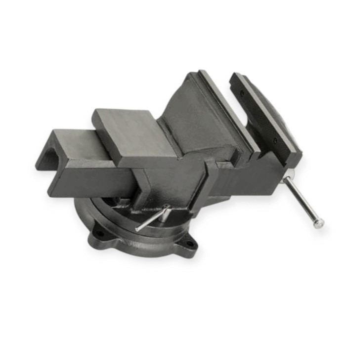Тиски поворотные 200 мм 360 градусов, чугун, сьемные губки закаленая сталь, усиленные Мукачево - изображение 5