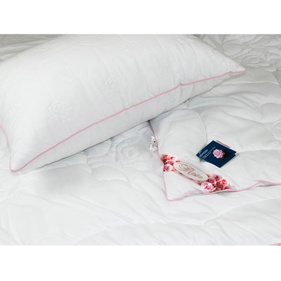 Подушка Руно Rose с волокном розы белая 50х70 см (310.52Rose) Винница - изображение 4