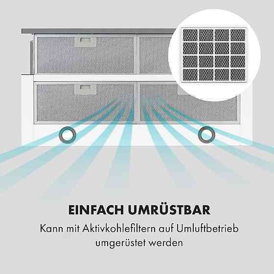 Витяжка з плоским екраном Mariana 90, витяжка 500 м3/год, світлодіодна, біла, 90 см (Німеччина, читати опис) Рівне